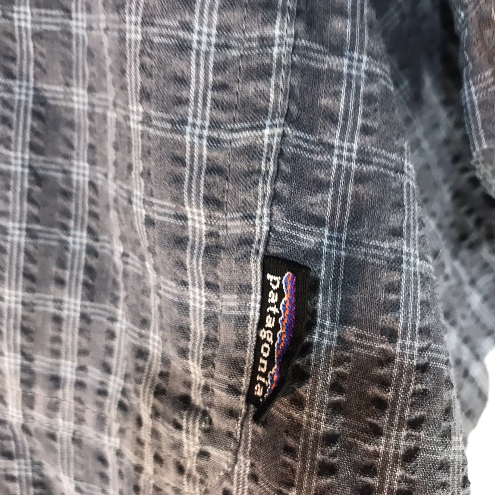 Patagonia Patagonia Button Up Mens Size L Gray/Wht Plaid Organic Cotton Button Up Size US L / EU 52-54 / 3 - 3 Thumbnail