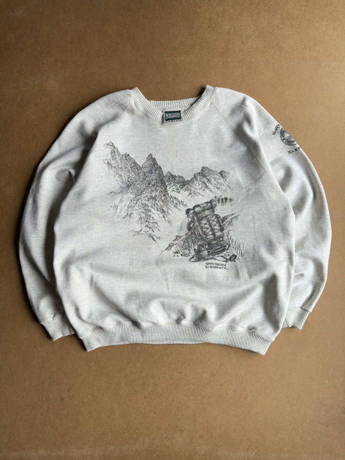 Vintage Vintage 90s Northern Elements Mountain Climber Crewneck Size US XL / EU 56 / 4 - 1 Thumbnail