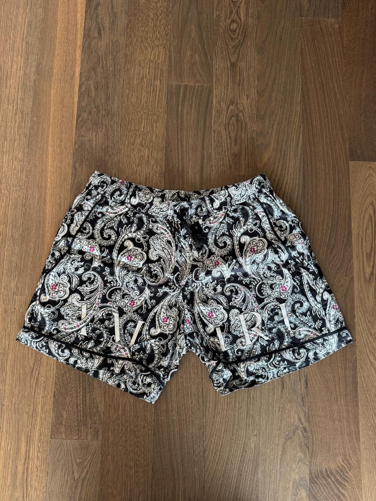 Amiri Silk Bandana Shorts