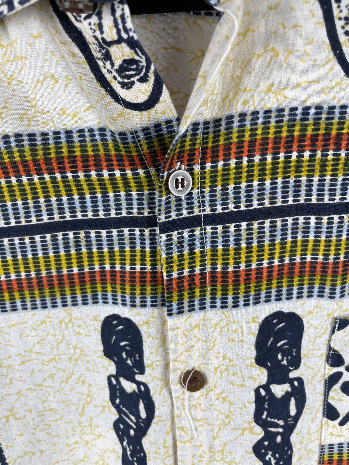 Vintage Vintage Egyptian Pharaoh pattern ss shirt Hawaiian Size US L / EU 52-54 / 3 - 11 Thumbnail