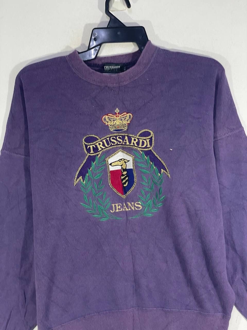 Trussardi Vintage trussadi animal dog habitat sweatshirt jumper size L Size US L / EU 52-54 / 3 - 4 Thumbnail