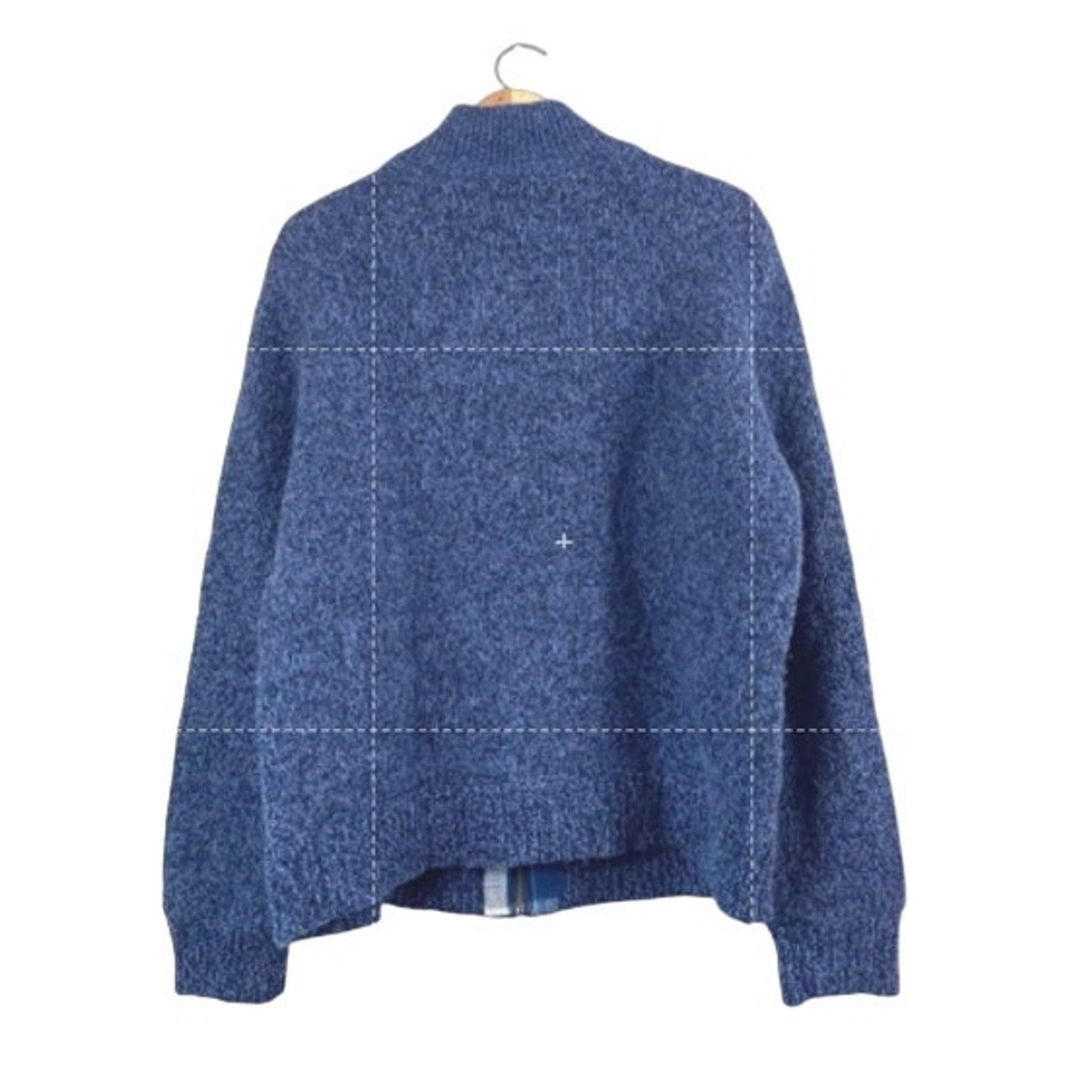 L.L. Bean Men's Blue Lambswool L.L. Bean Quarter Zip L Size US L / EU 52-54 / 3 - 2 Thumbnail