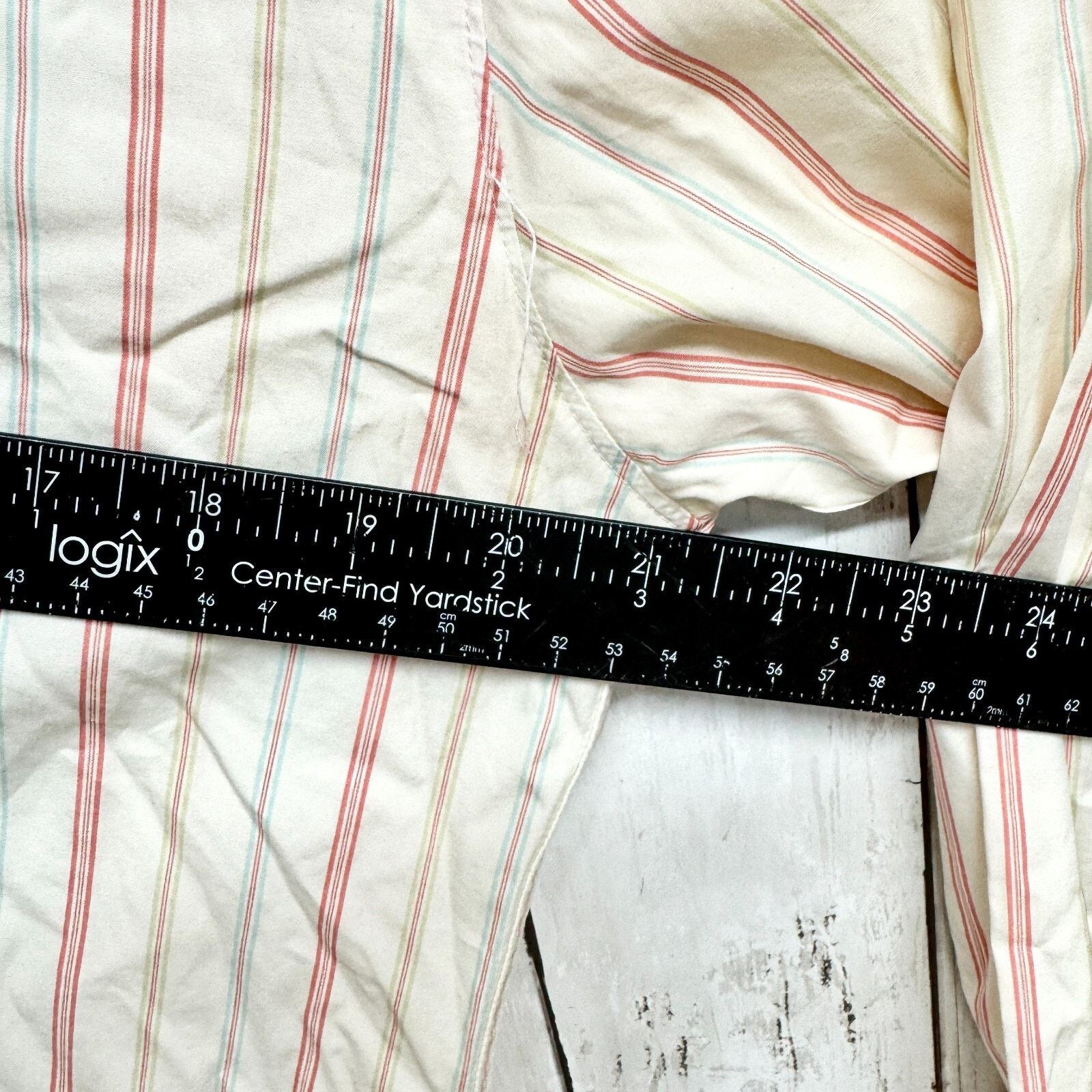 Faconnable Facconable Shirt Men Medium Stripe Long Sleeve Button Down Size US M / EU 48-50 / 2 - 5 Thumbnail