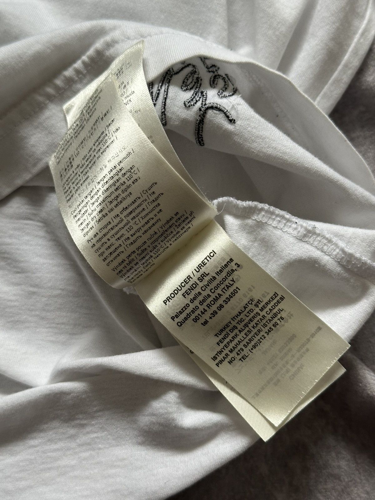 Fendi Fendi X Karl Lagerfeld Karl Lover White Tee T-shirt Size US L / EU 52-54 / 3 - 13 Thumbnail