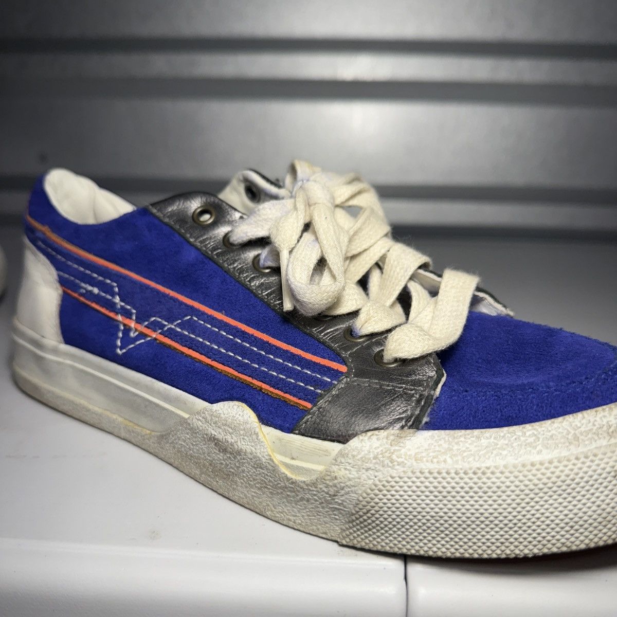 Diesel Diesel Men’s S-Grindd Low Lace Blue Sneakers US Size 7.5 Size US 7.5 / EU 40-41 - 10 Thumbnail