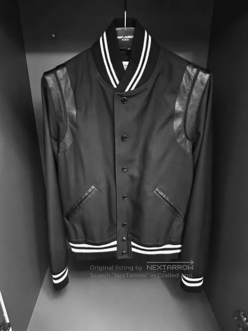 Saint Laurent Paris Saint Laurent Paris Black samurai sheepskin patched baseba Size M / US 6-8 / IT 42-44 - 1 Thumbnail