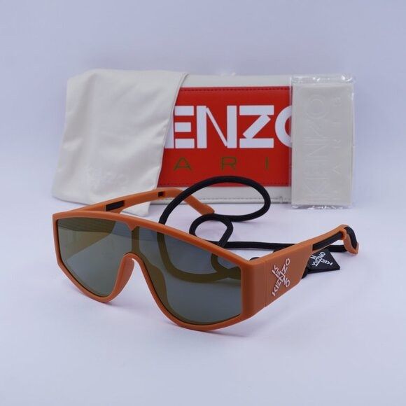 Kenzo 🕶️ New Kenzo KZ40132U-Y 43C Sunglasses - Matte Orange Frame Size ONE SIZE - 10 Thumbnail