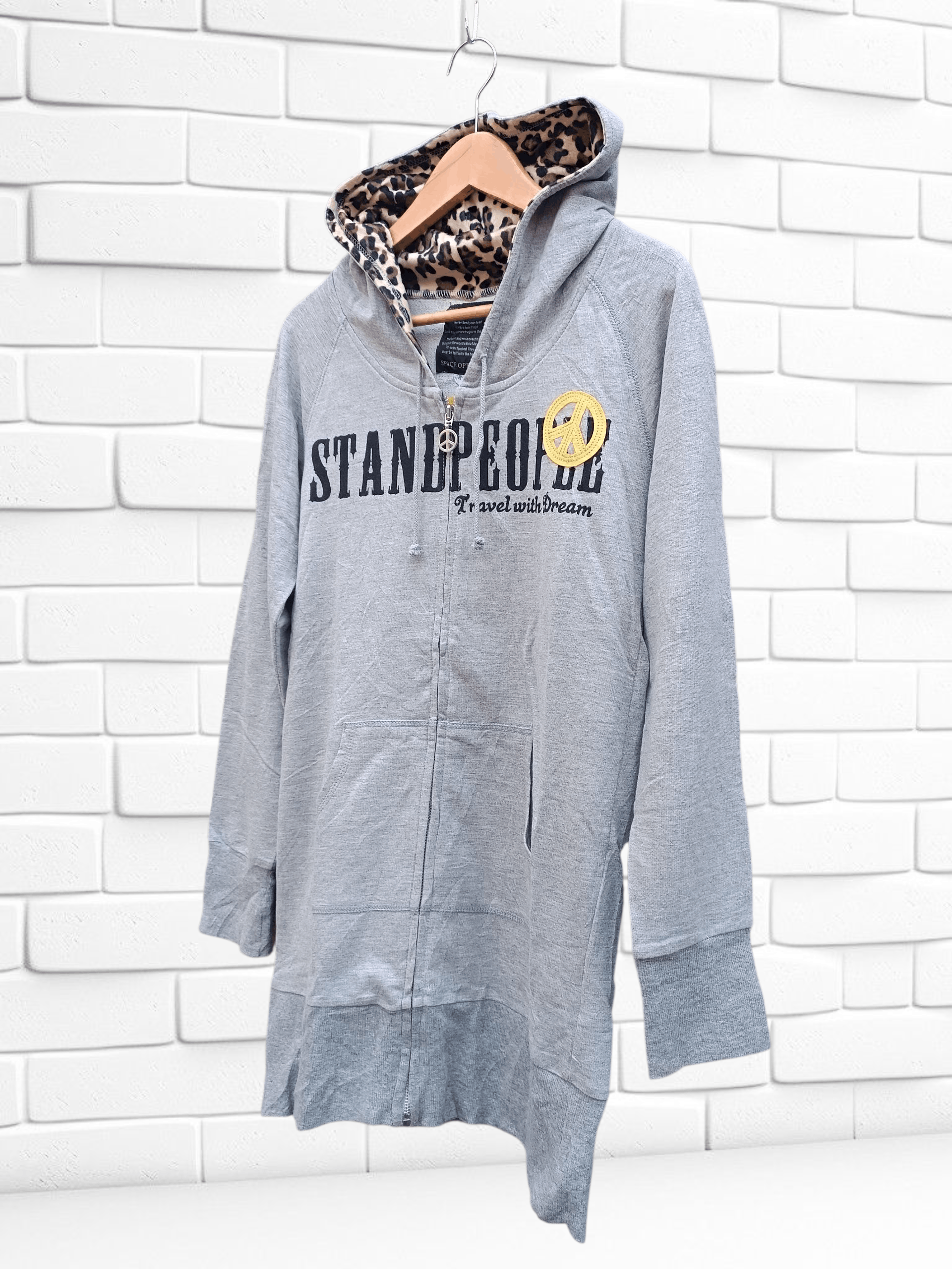 Japanese Brand Y2K Hoodie Sweater Zip Up Poem Subculture Punk Grunge Size M / US 6-8 / IT 42-44 - 2 Thumbnail