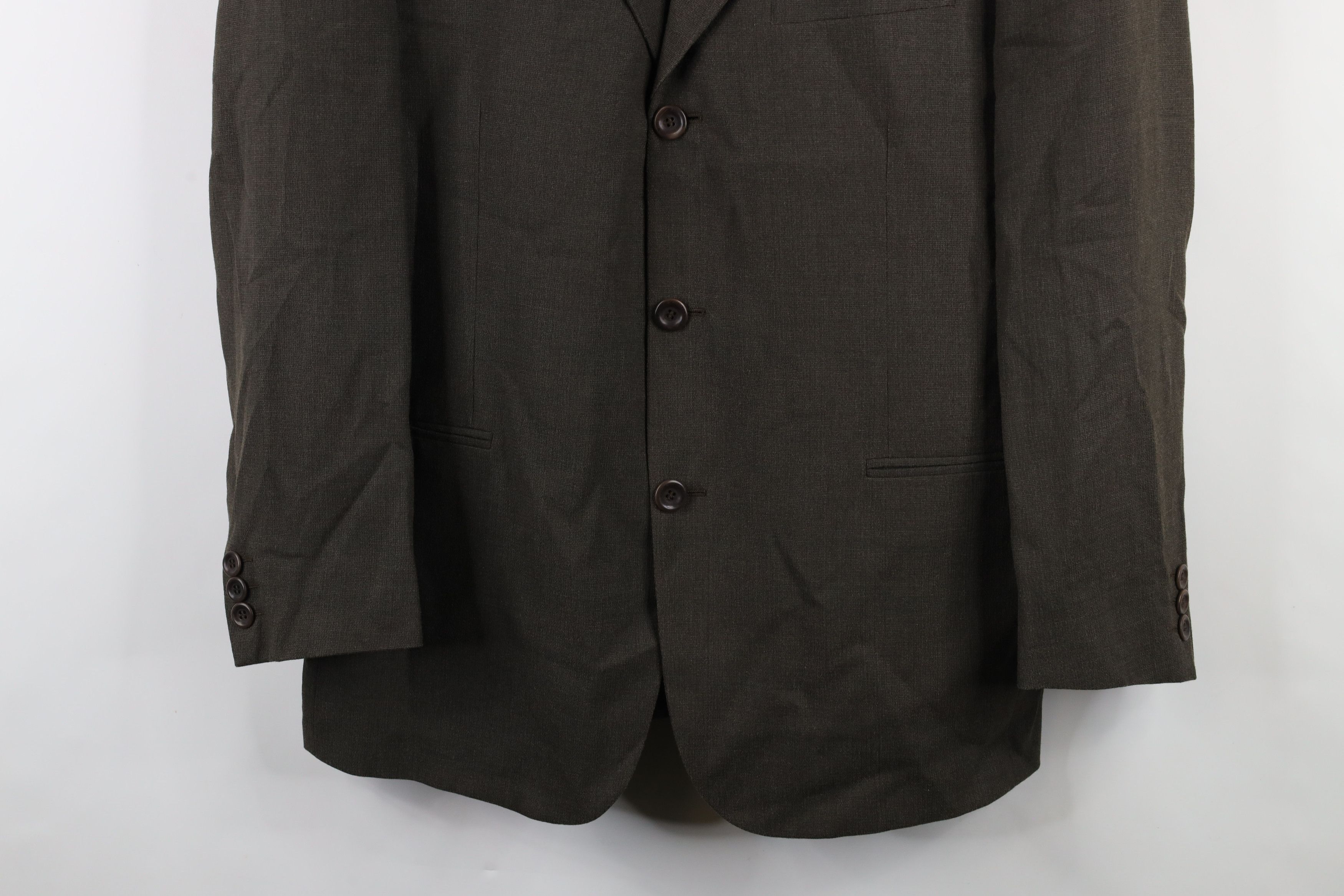 Vintage Today's Man Silk Wool 3 Button Suit Blazer Jacket Italy Size US XXL / EU 58 / 5 - 3 Thumbnail