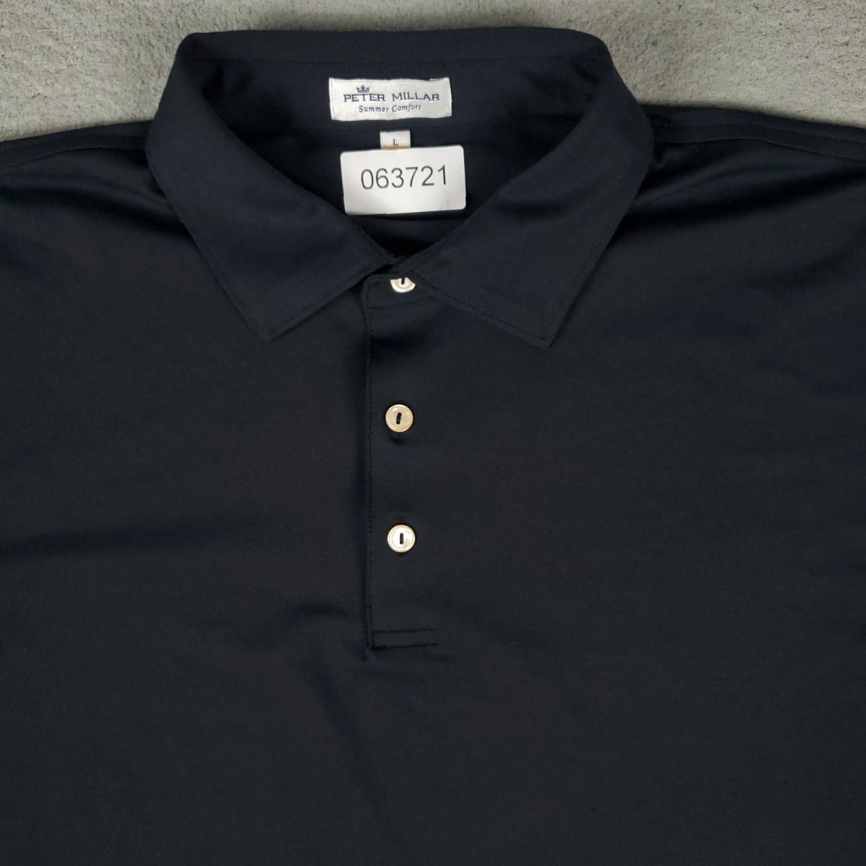 Peter Millar Peter Millar Polo Shirt Mens Large Black Golf Summer Comfort Short Sleeve Size US L / EU 52-54 / 3 - 2 Thumbnail