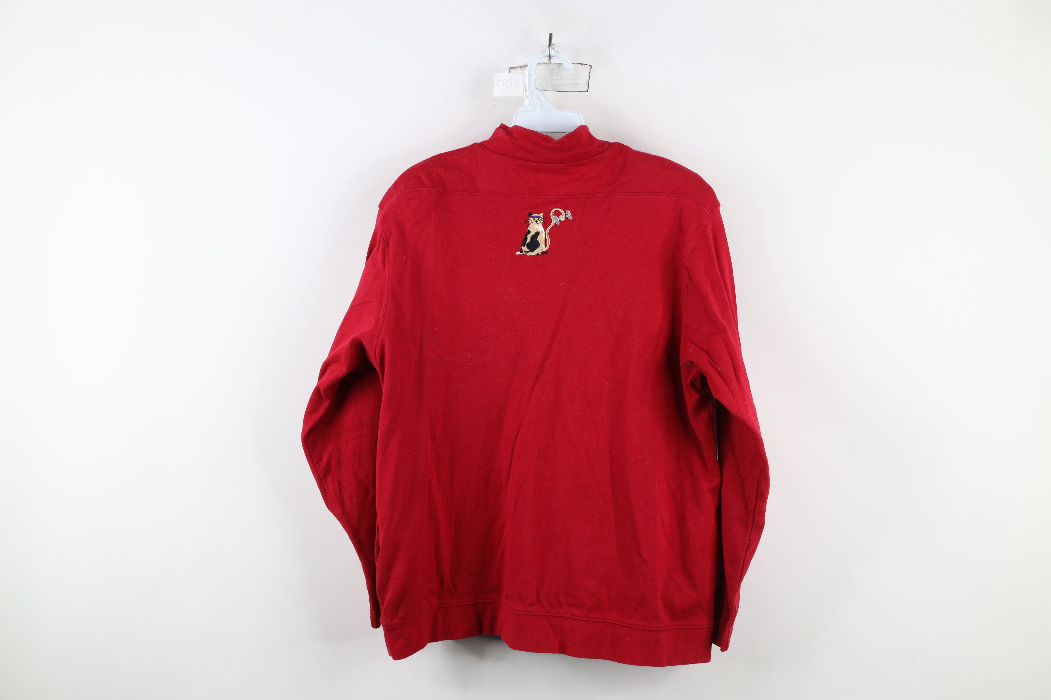 Vintage Vintage 90s Streetwear Cat Kitten Gym Full Zip Sweatshirt Size M / US 6-8 / IT 42-44 - 11 Thumbnail