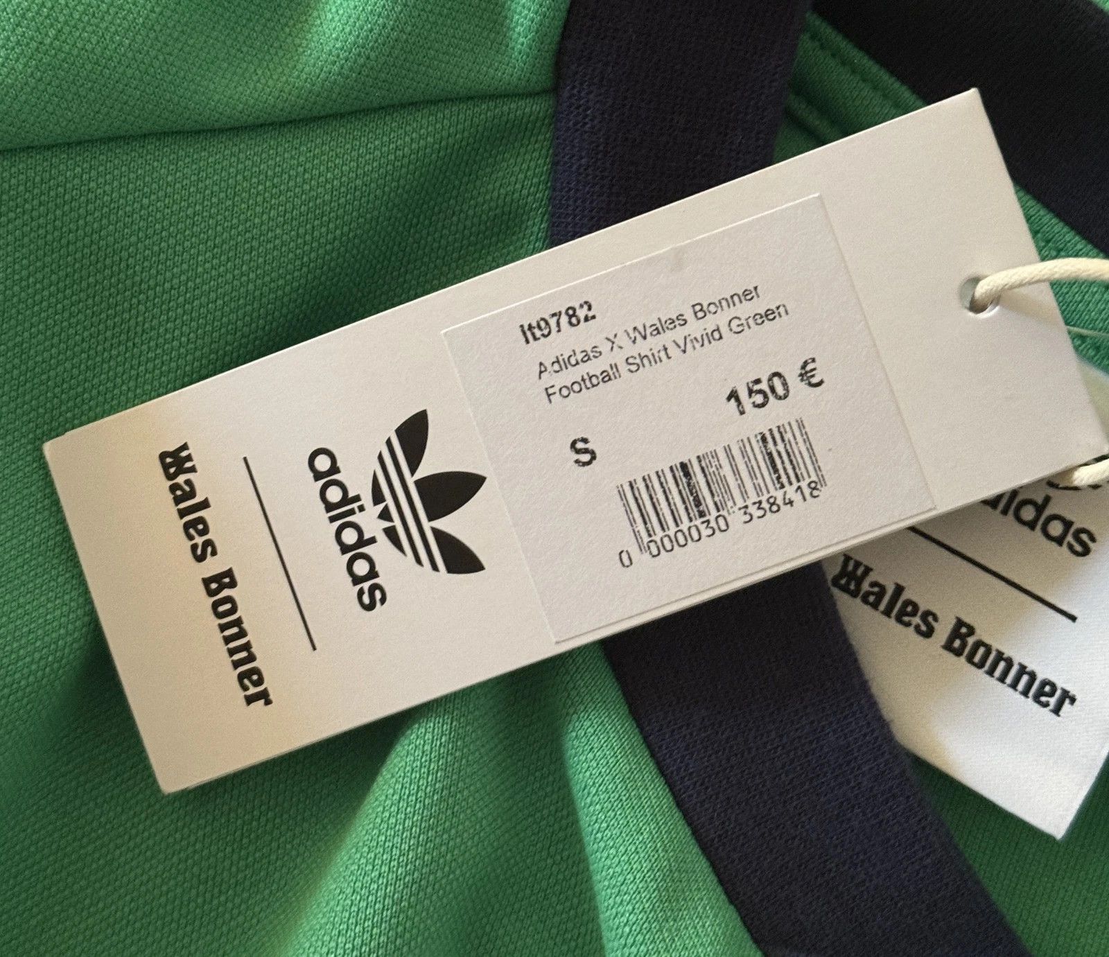 Adidas × Wales Bonner ADIDAS X WALES BONNER FOOTBALL TEE VIVID GREEN IT9782 SZ S Size US S / EU 44-46 / 1 - 5 Thumbnail