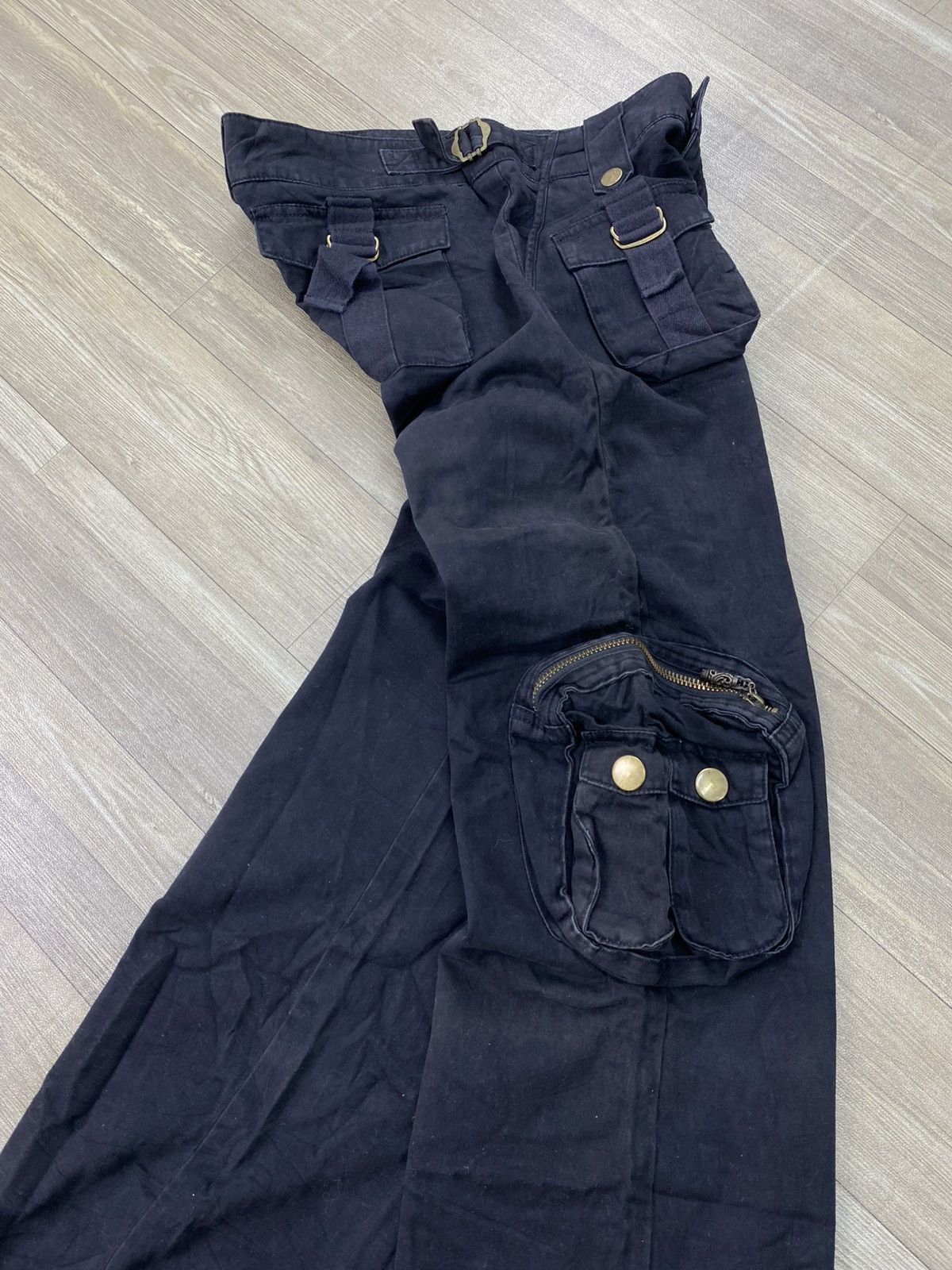 If Six Was Nine 2000s Freak Sly 3D Bondage Gothic Punk Lgb Cargo Pants Y2K Size US 28 / EU 44 - 2 Thumbnail