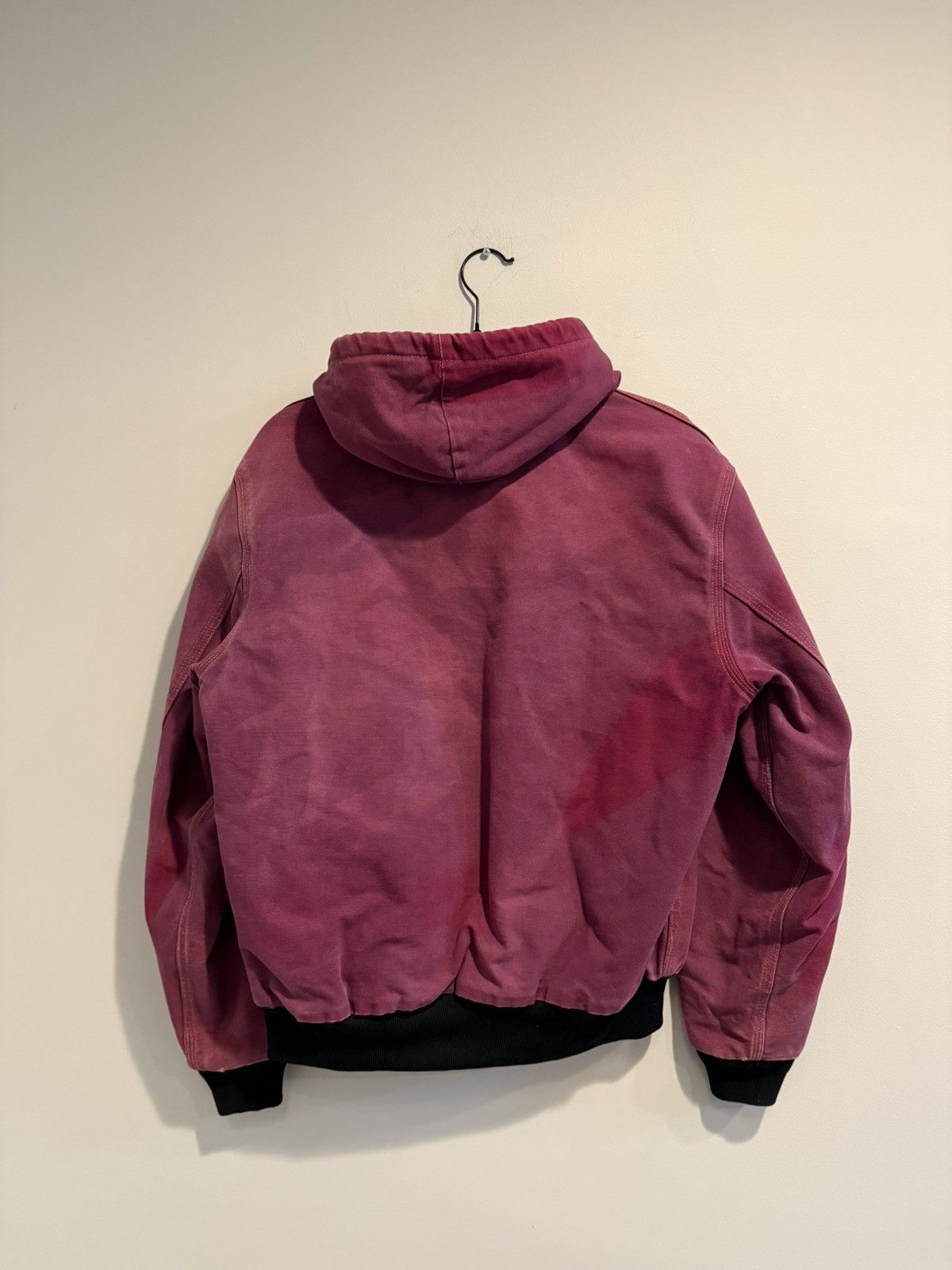 Carhartt Vintage Carhartt J03 Red Custom Dyed hoody jacket Size US M / EU 48-50 / 2 - 3 Thumbnail