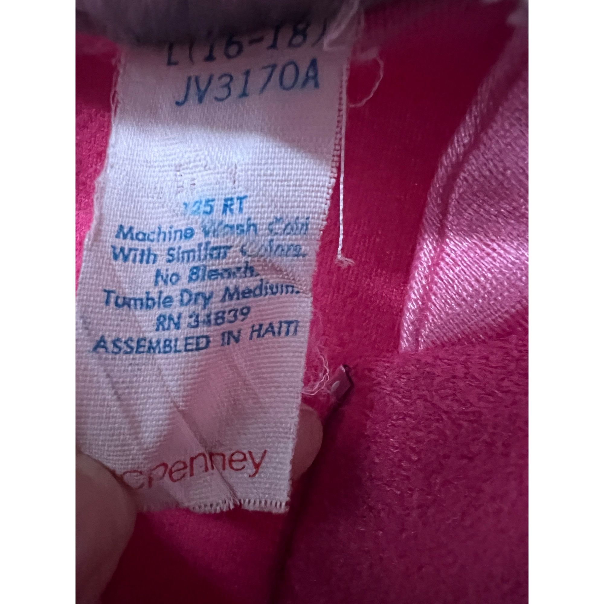 Vintage JCPenney Vandemere Womens Vintage 70s Pink Zip Up Robe House Size ONE SIZE - 7 Thumbnail