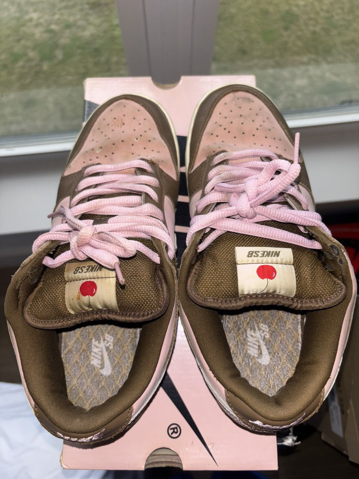 Nike Stussy x Nike Dunk Low Pro SB Cherry Size US 10 / EU 43 - 6 Thumbnail