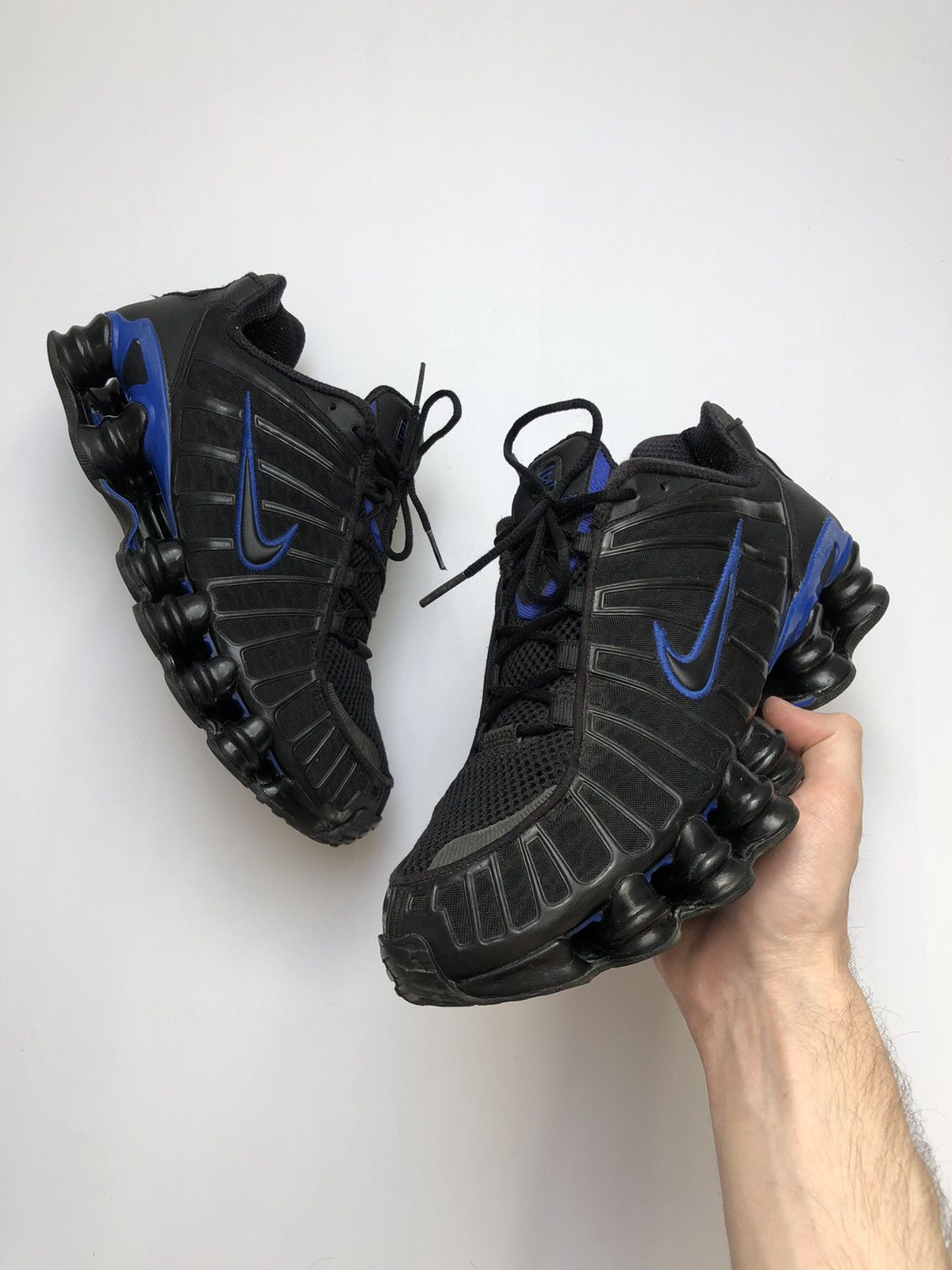 image of Nike Shox Tl Racer Blue Shoes in Black, Men's (Size 8.5)