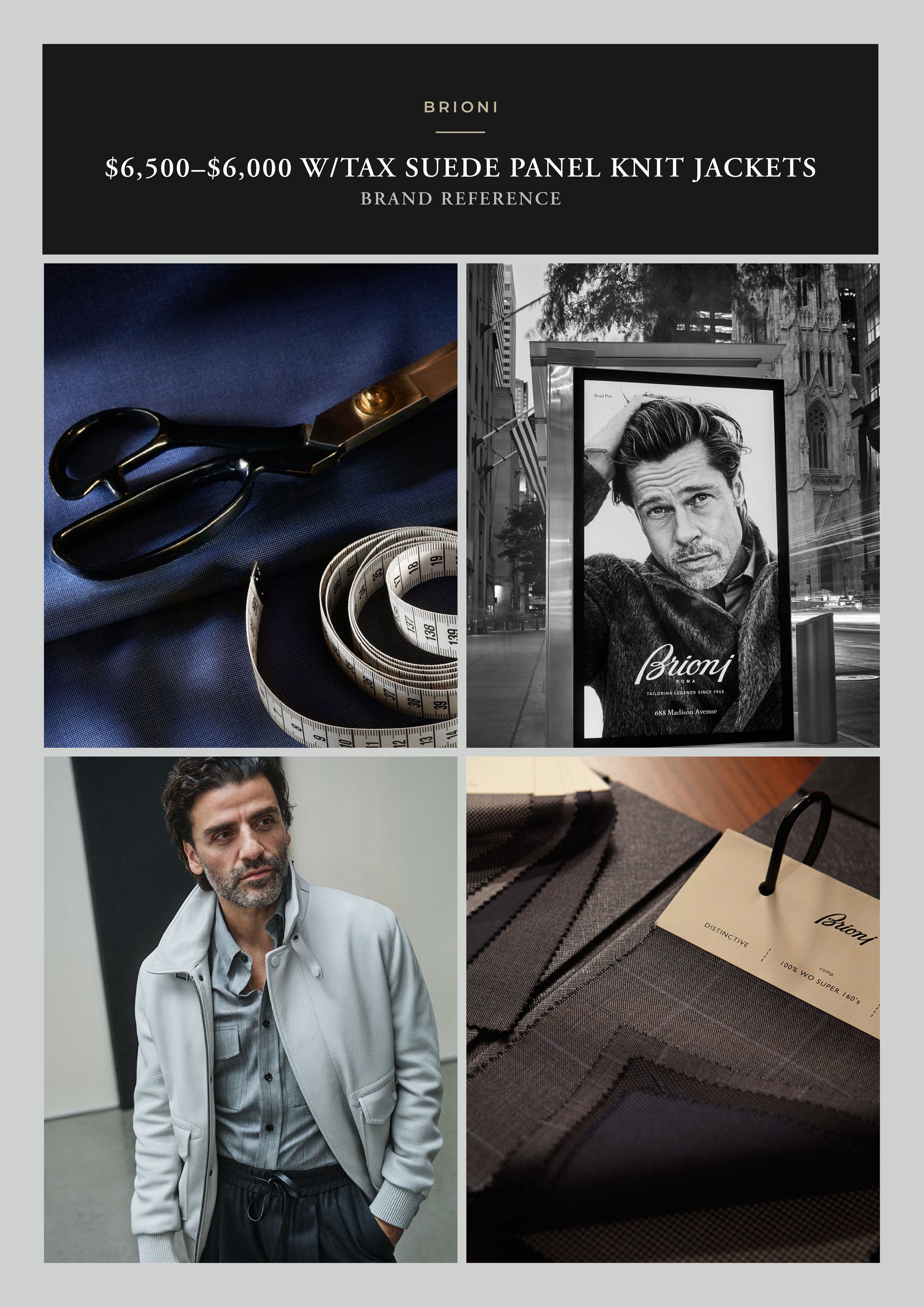 Brioni Best Dressed Rare $6K w/tax Suede / White Cashmere Knit Size US L / EU 52-54 / 3 - 7 Thumbnail