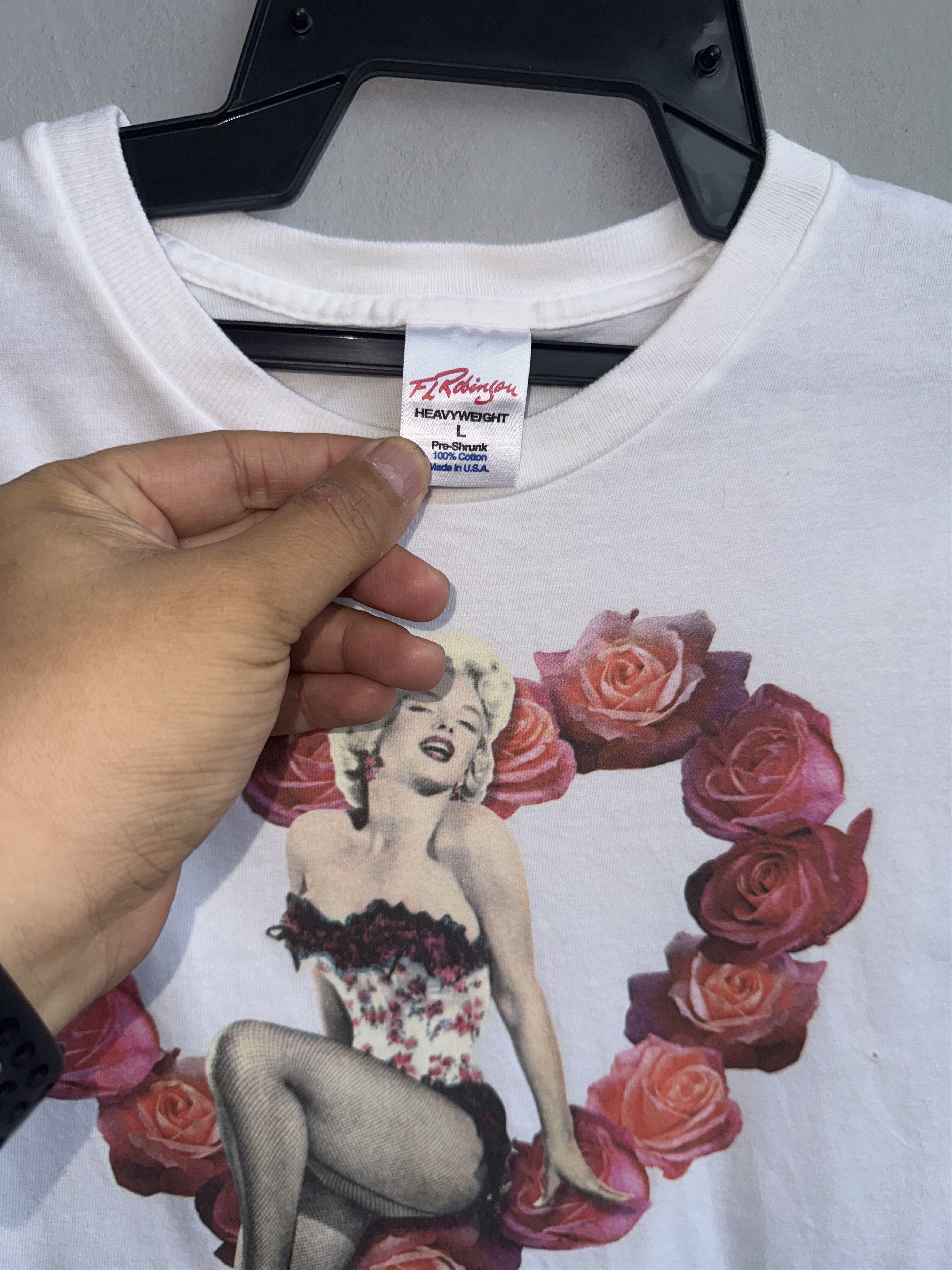 Vintage Bruno Bernard Sommerfeld Of Hollywood Marilyn Monroe Shirt Size L / US 10 / IT 46 - 5 Thumbnail