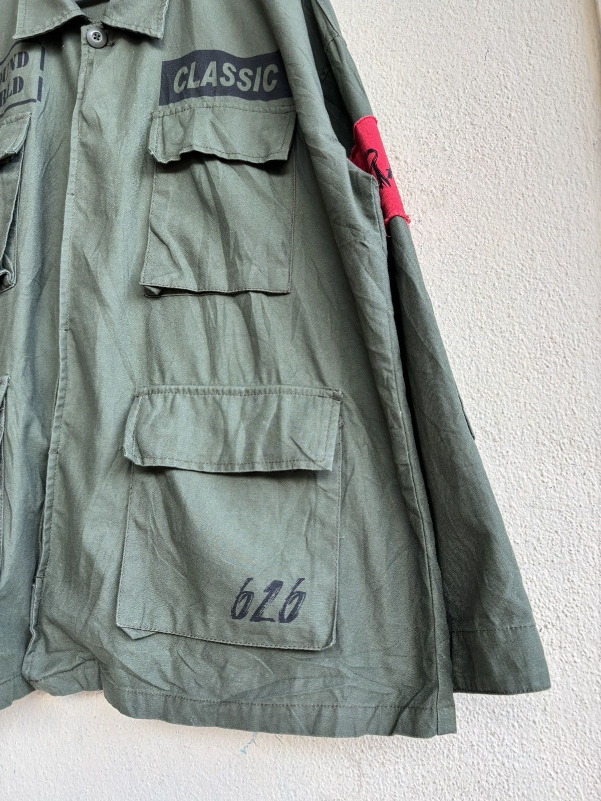 Japanese Brand Baycrest Crazy Distortion Army Styled Shirt Size US XL / EU 56 / 4 - 3 Thumbnail