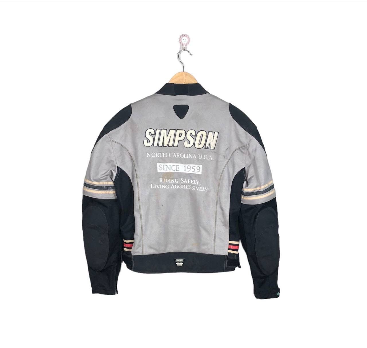 Sports Specialties × Vintage Vintage Simpson Mesh Riding Jacket Racing USA Padded Jacket Size US L / EU 52-54 / 3 - 2 Thumbnail