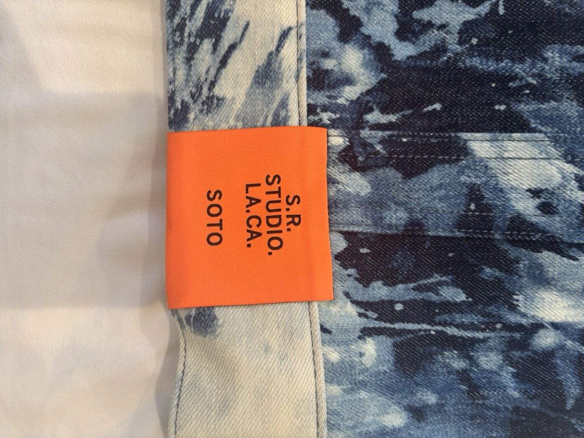 Sterling Ruby SR Studio HAND-BLEACHED INDIGO SOTO STRAIGHT CUT JEAN JACKET Size US M / EU 48-50 / 2 - 4 Thumbnail