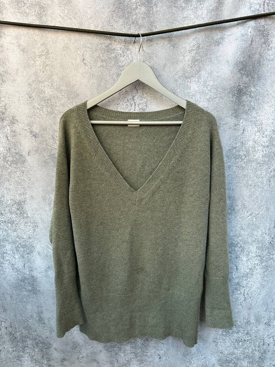 Other Celtic Co Geelong V-Neck Sweater Relaxed Jumper Long Sleeve Size L / US 10 / IT 46 - 2 Thumbnail