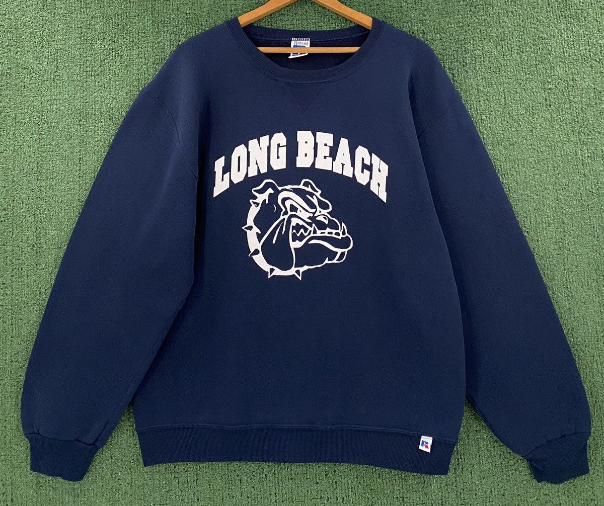 Russell Athletic Vintage 90’s Russell Athletic Long Beach Bulldogs Sweatshirt Size US M / EU 48-50 / 2 - 1 Thumbnail