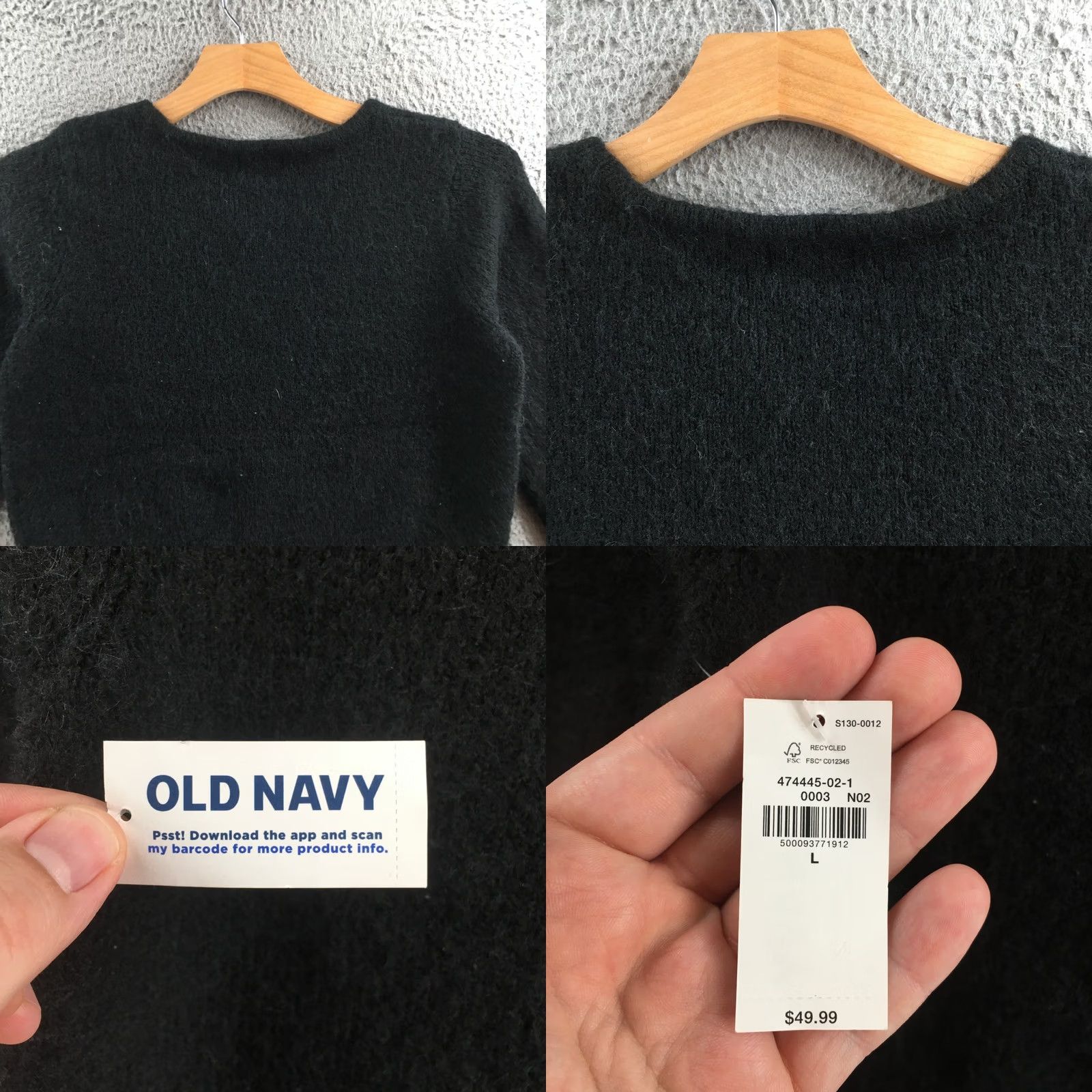 Old Navy Old Navy Cardigan Womens Large Black V-Neck Button Down Knit Button Up NEW Shirt Womens L Black V-Neck Cardigan Size L / US 10 / IT 46 - 8 Thumbnail