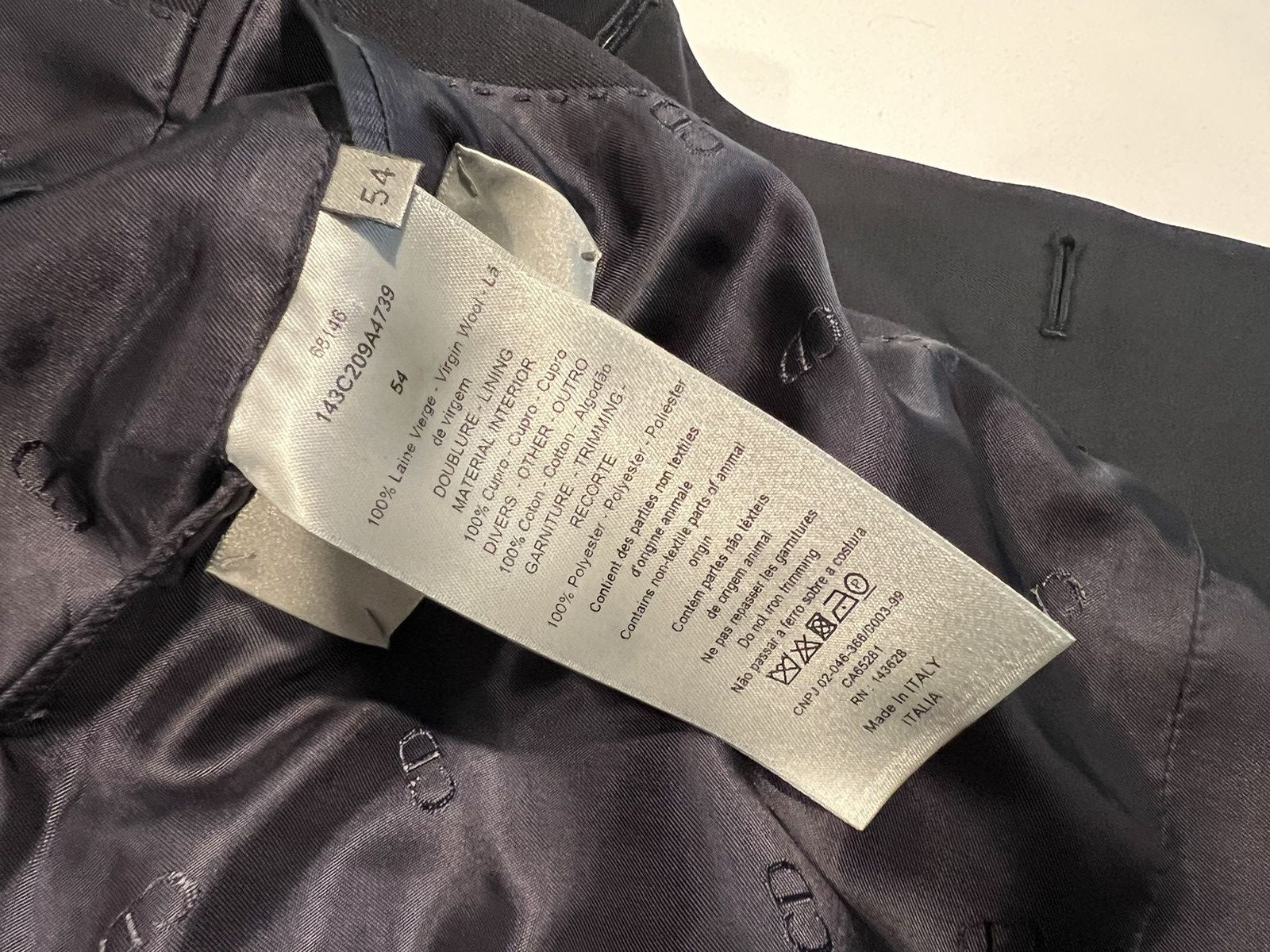 Dior Dior officer tuxedo suit 54/44. $4000 Size 42R - 22 Thumbnail