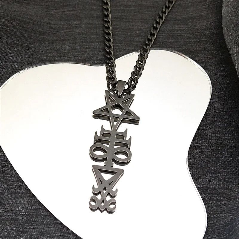 Jewelry Witchcraft Sigil Church Of Satan Pentagram Pendant Talisman Size ONE SIZE - 3 Thumbnail