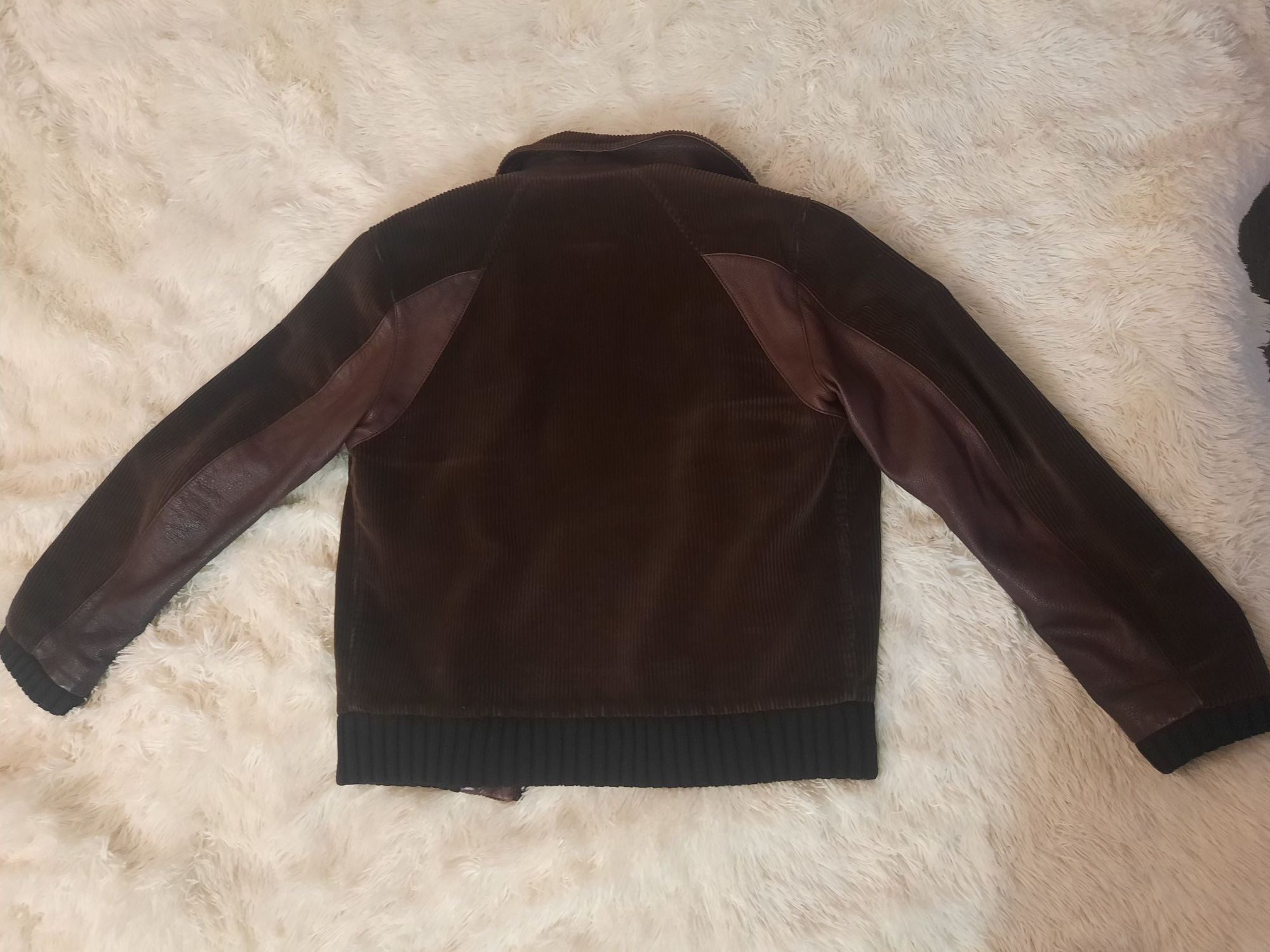 Dolce & Gabbana Dolce Gabbana Velvet Leather Jacket Size US L / EU 52-54 / 3 - 3 Thumbnail
