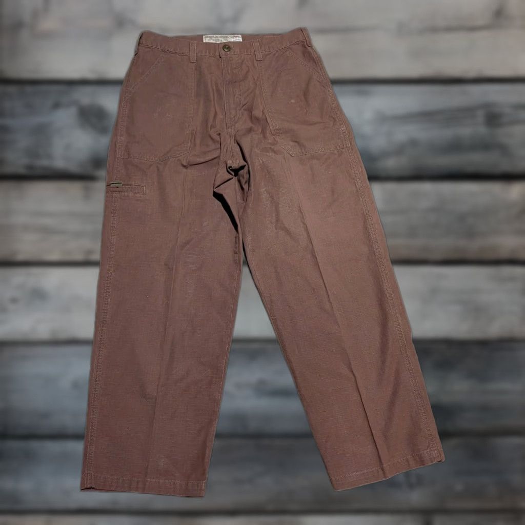 Girl Skateboards Vintage Yes Girl Skateboard Company Ripstop Chino Pants Mens 32 Khaki 29" Inseam USA Made Size US 32 / EU 48 - 1 Thumbnail