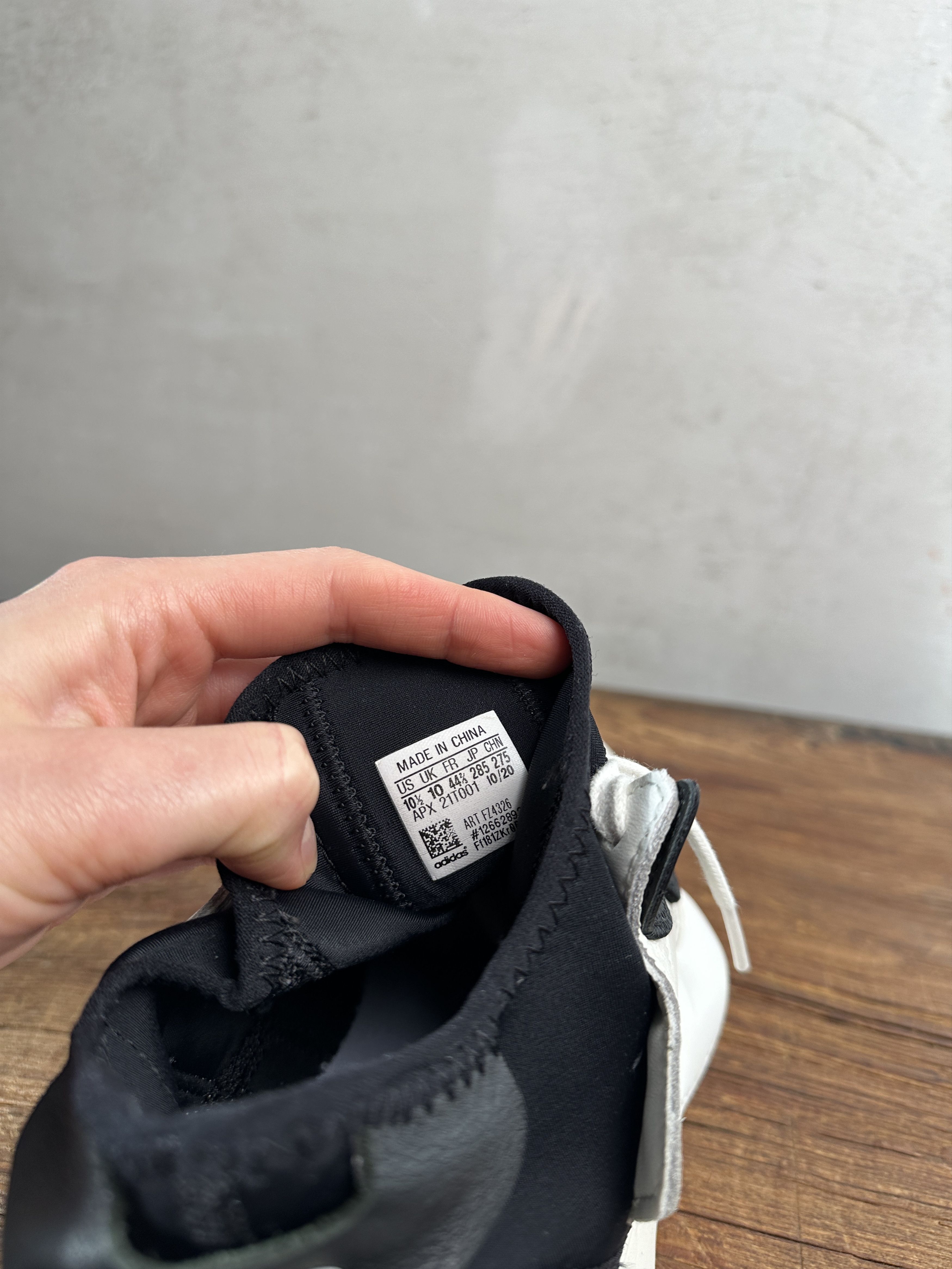 Adidas Y-3 Kaiwa Leather White Black Size US 10.5 / EU 43-44 - 10 Thumbnail
