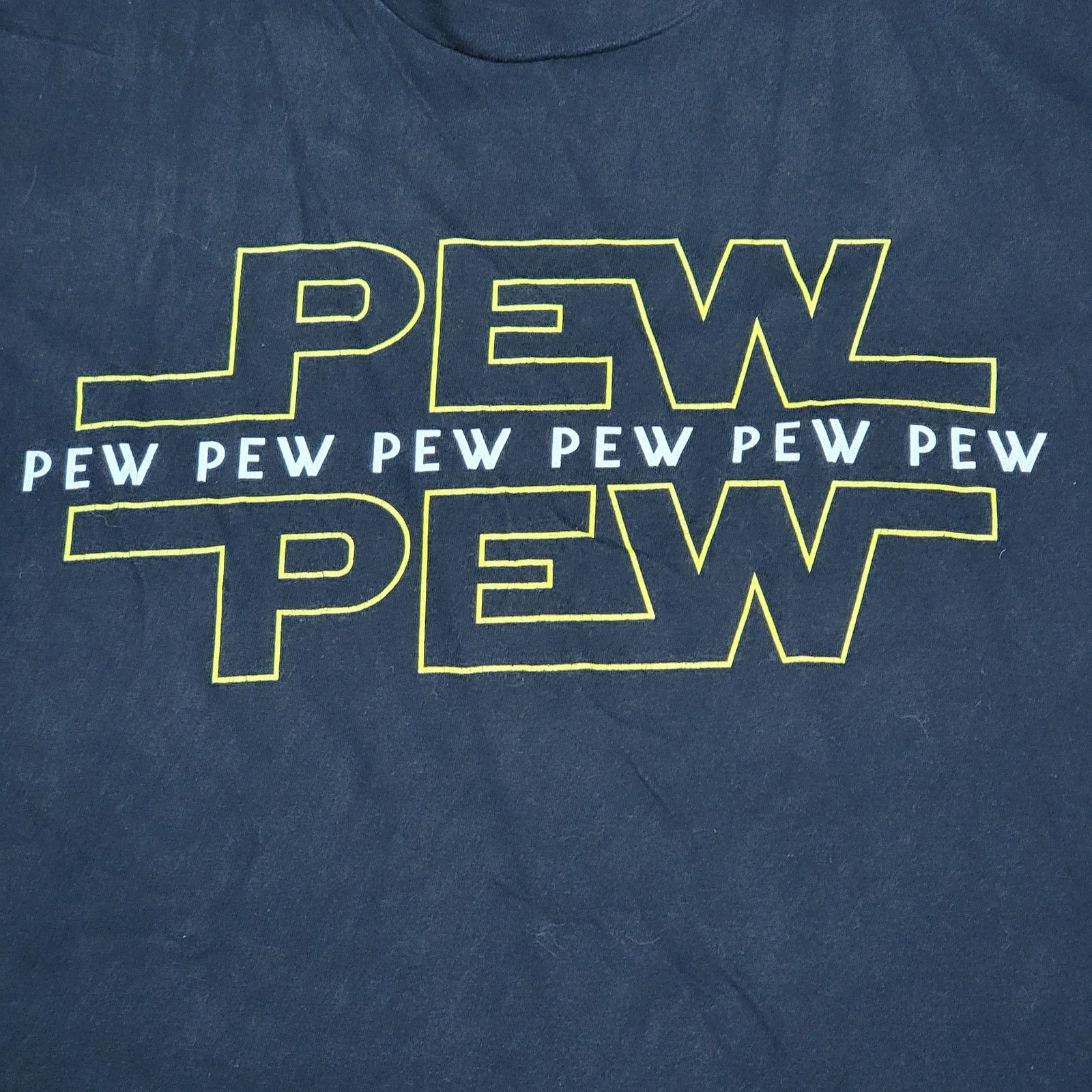 Star Wars Star Wars Unisex Tee (Gildan) "Pew Pew Pew" - Size Medium Size M / US 6-8 / IT 42-44 - 3 Thumbnail