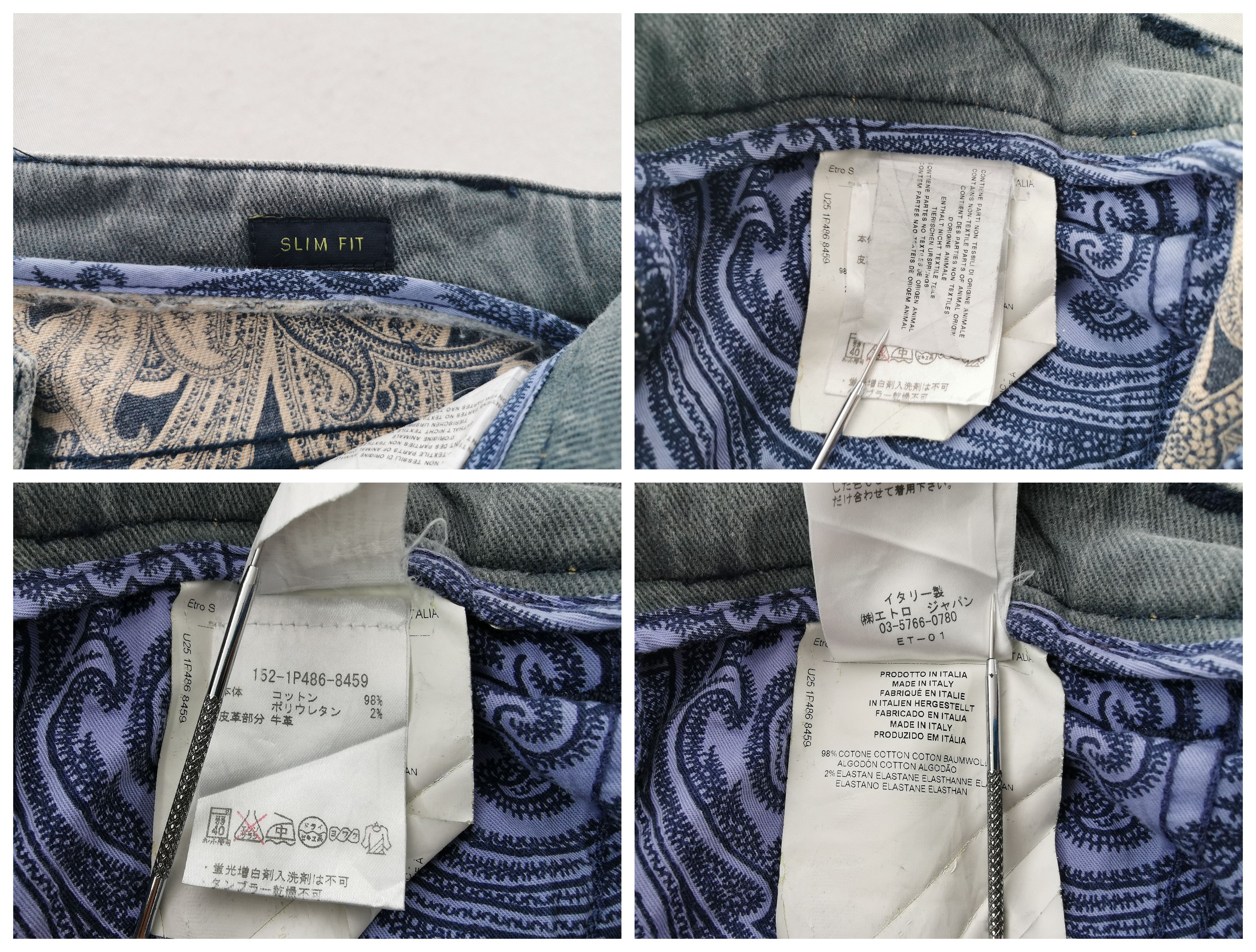 Etro Etro Embroidered Pocket Jeans Made In Italy Size 30 Size US 30 / EU 46 - 9 Thumbnail