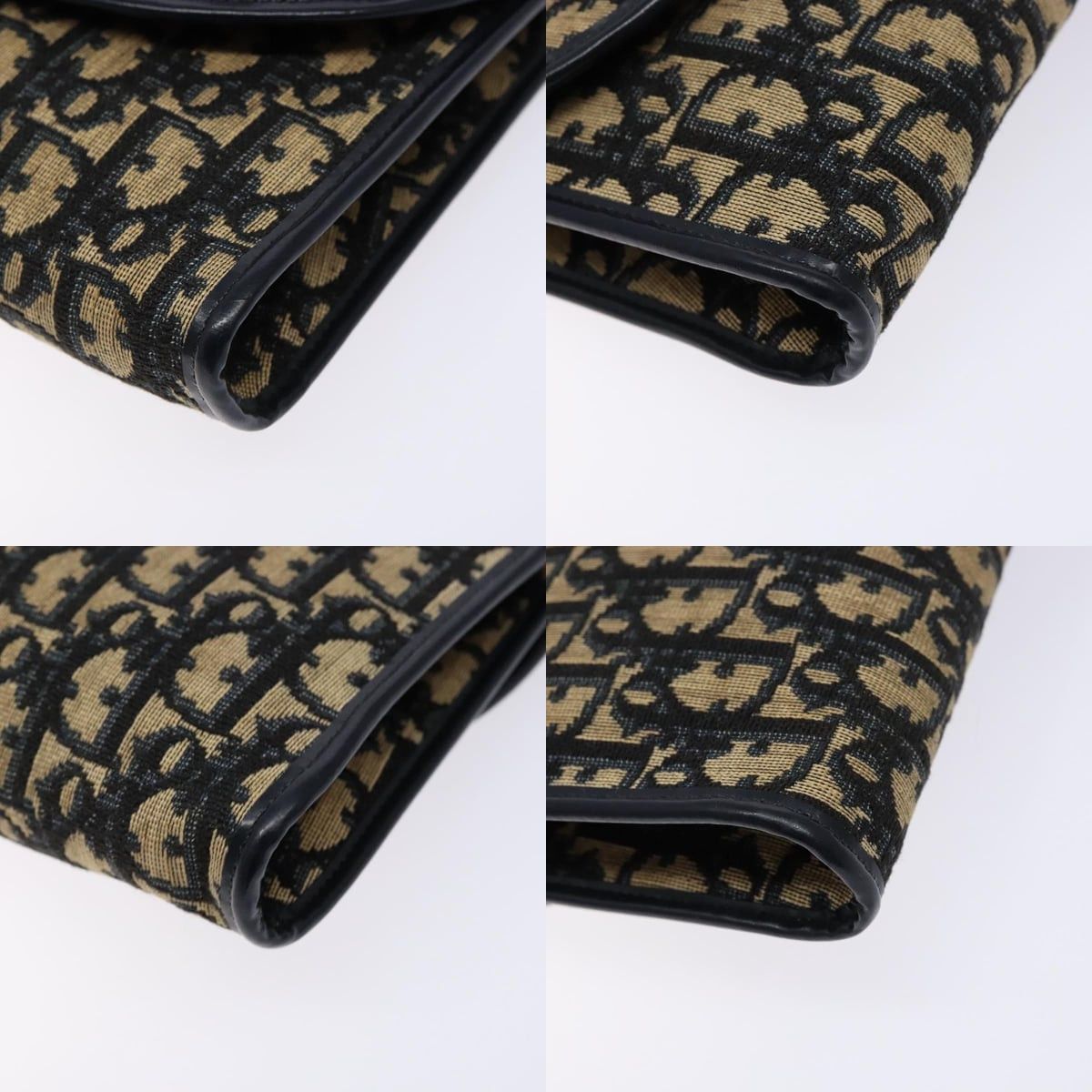 Dior DIOR Trotter Canvas Shoulder Bag Navy Gold Size ONE SIZE - 10 Thumbnail