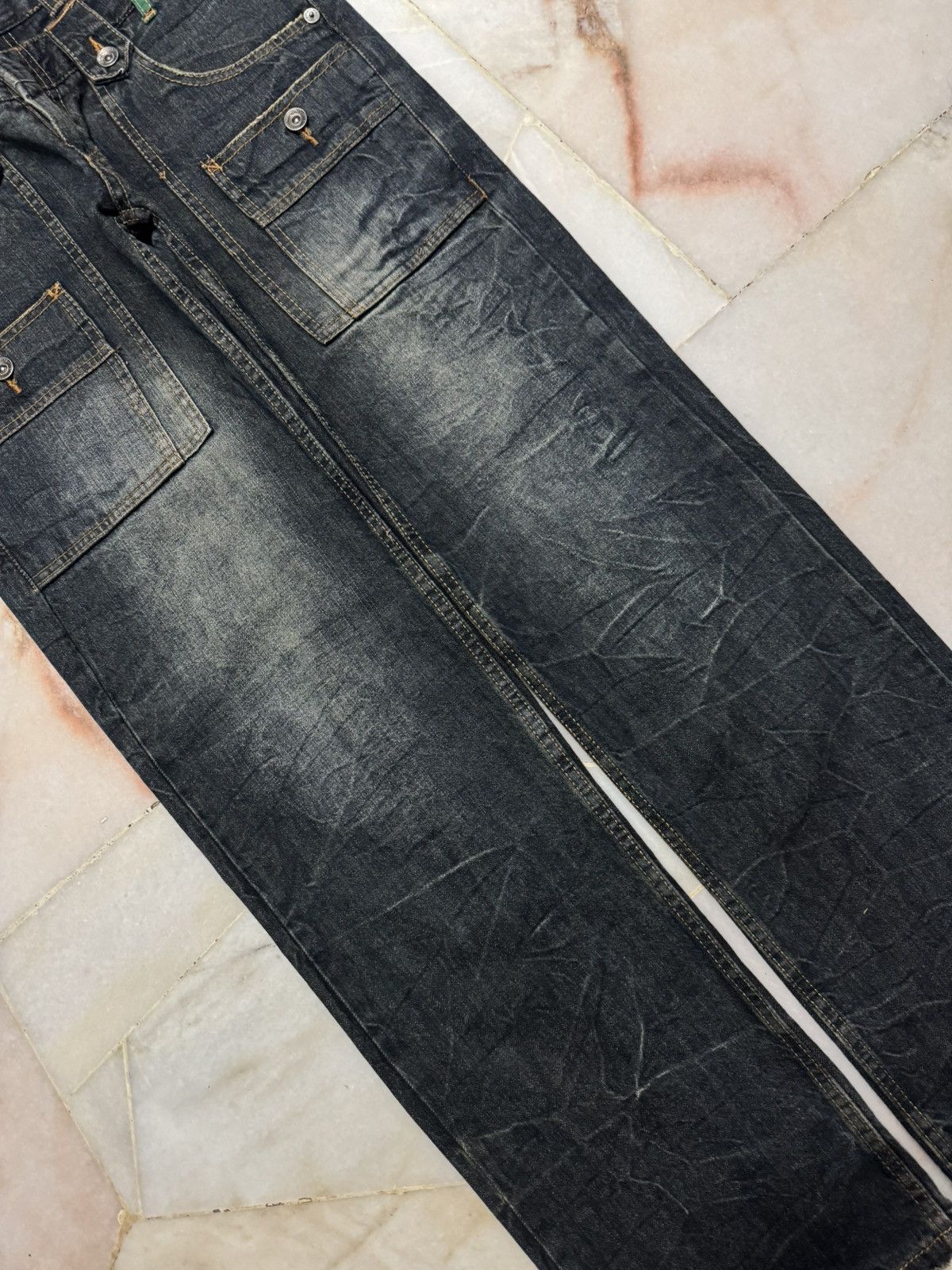 Seditionaries 💥DOUBLE WAIST💥90's NYLUS BUSHPANT DOUBLE WAIST SICK CLAWMARK Size US 31 - 7 Thumbnail