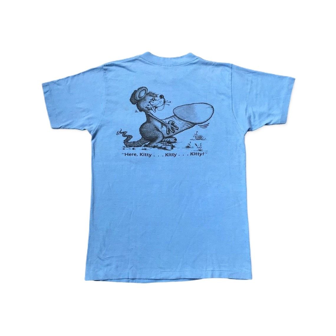 Vintage Vintage 90s Porn Tee Humor Graphic Here, Kitty Kitty Kitty Size US M / EU 48-50 / 2 - 1 Thumbnail