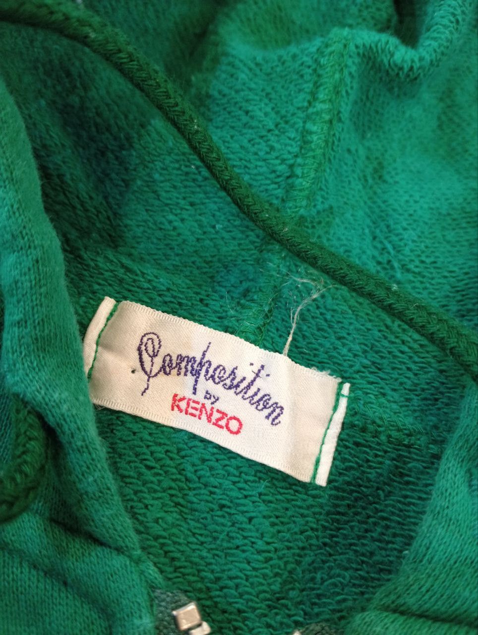 Kenzo VINTAGE KENZO JAPAN COMPOSITION HOODIE - SIZE 38 Size US M / EU 48-50 / 2 - 8 Thumbnail