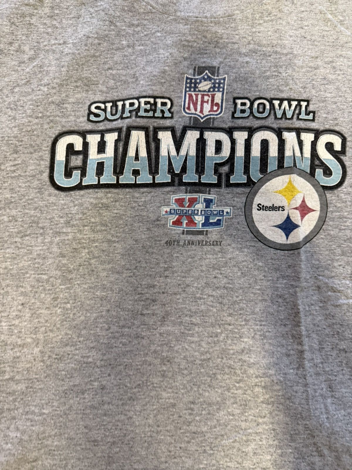 NFL × Reebok × Vintage Steelers Super Bowl XL Champions Tee Size US S / EU 44-46 / 1 - 2 Thumbnail