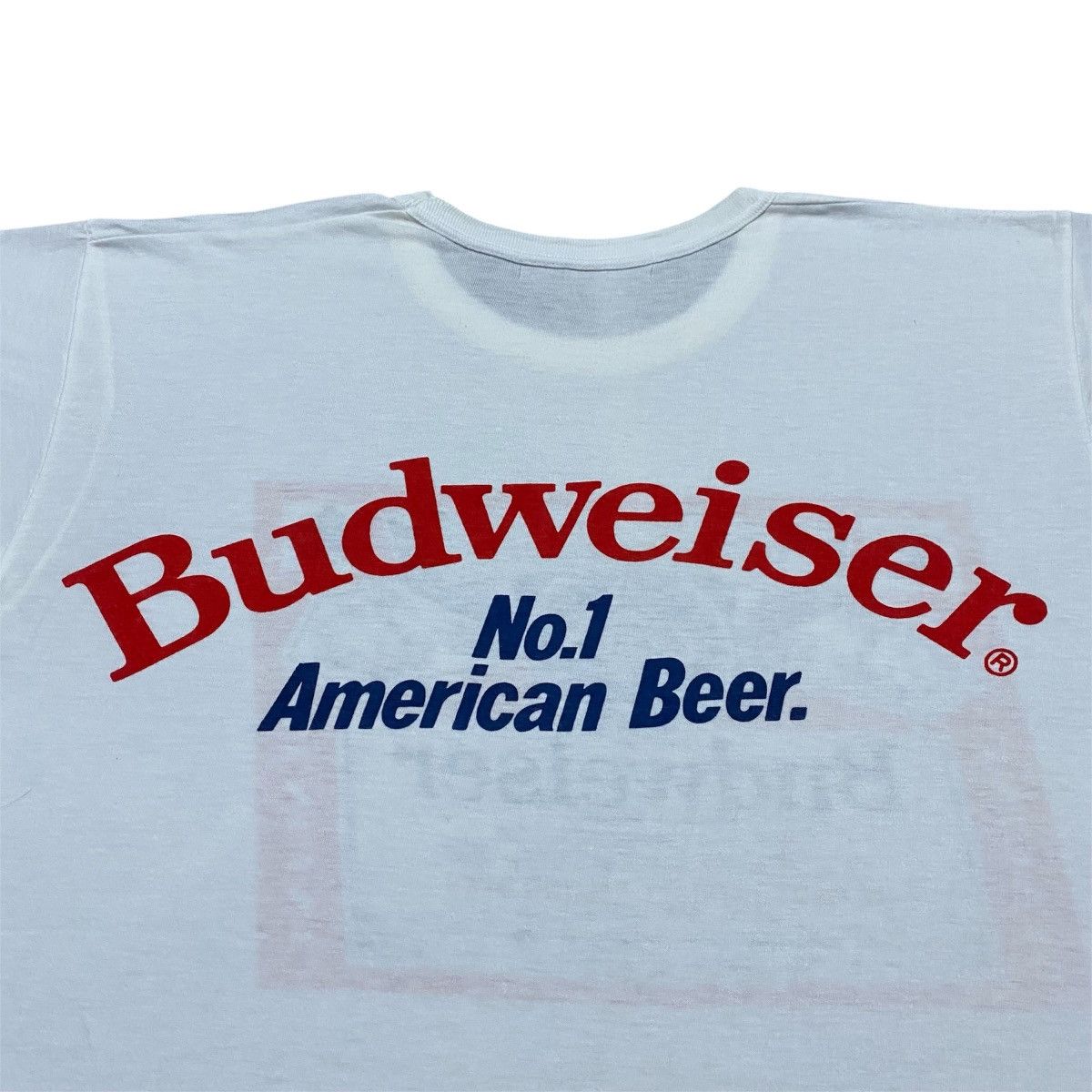 Budweiser × Vintage Rare‼️🔥Vintage Budweiser Big Logo Single Stitch T-Shirt Size US S / EU 44-46 / 1 - 5 Thumbnail