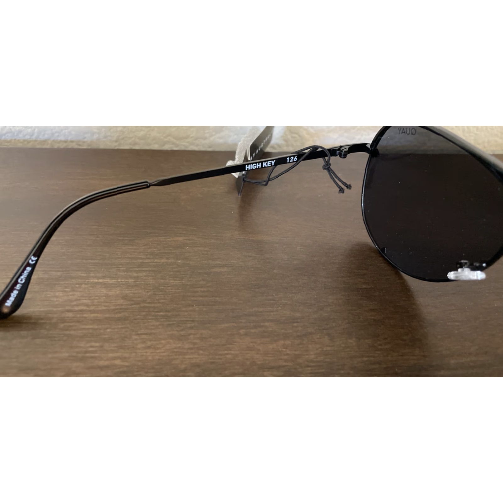 Vintage Quay Australia High Key Aviator Sunglasses Women Black Smoke Polarized UV400 W Clear Case Size ONE SIZE - 6 Thumbnail