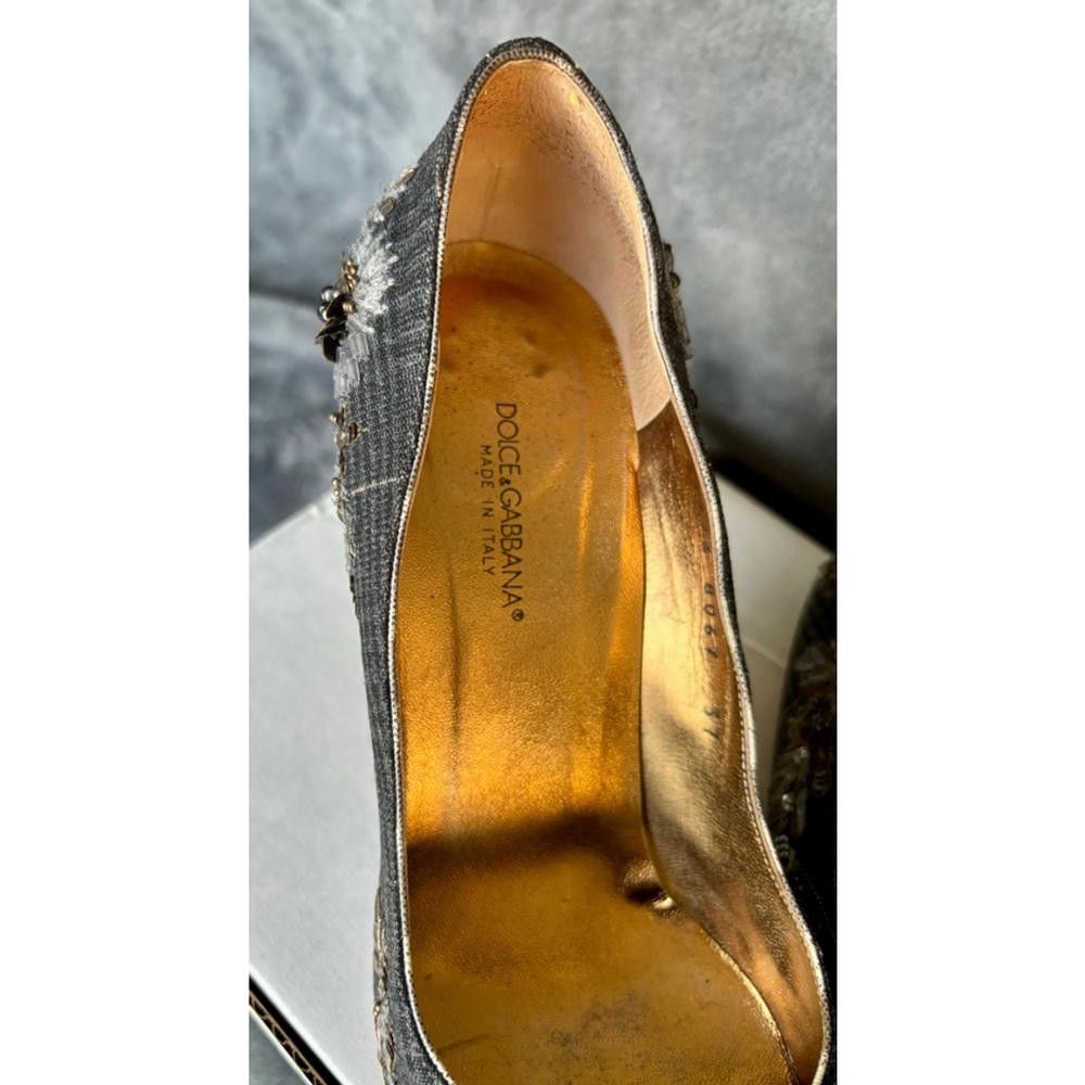 Dolce & Gabbana Dolce and Gabbana Beaded Heels Size US 6.5 / IT 36.5 - 3 Thumbnail