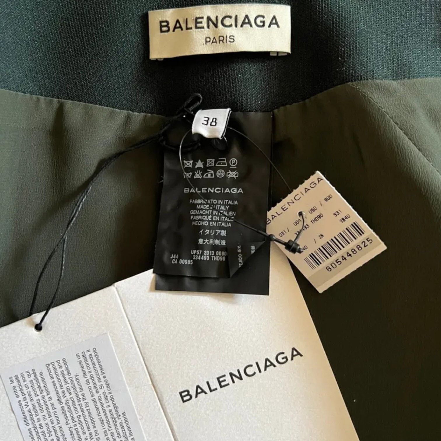 Balenciaga BALENCIAGA Evergeen Jacquard Silk-Blend Skirt, M/FR38 Size 27" / US 4 / IT 40 - 4 Thumbnail
