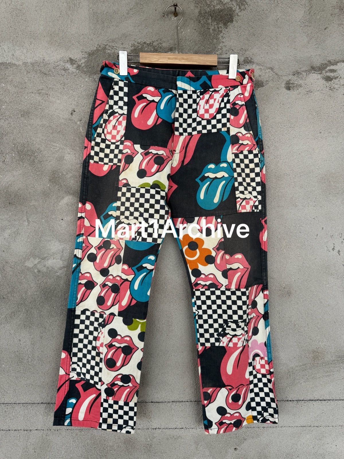 Comme des Garcons Comme Des Garçons 06SS Homme Plus Rolling Stones Print Pants Size US 32 / EU 48 - 1 Thumbnail