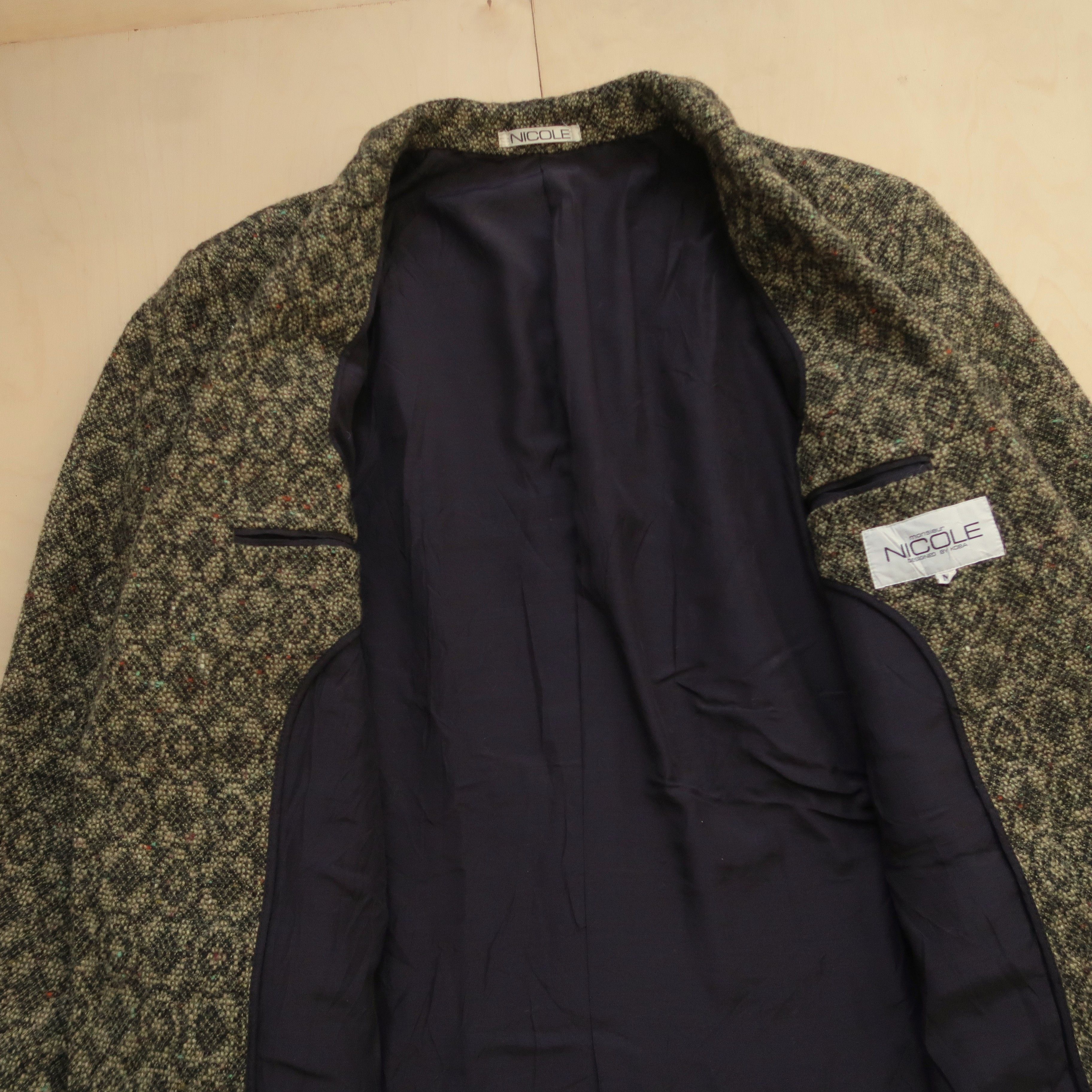 Japanese Brand VTG Nicole Monsieur Monogram Pattern Blazer Jacket Size US L / EU 52-54 / 3 - 10 Thumbnail