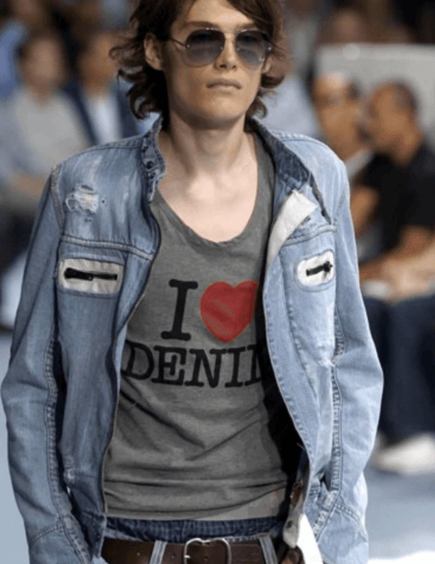 Dolce & Gabbana SS2005 Dolce & Gabbana Blue & White Snakeskin Effect Denim Vest Jacket Size US M / EU 48-50 / 2 - 4 Thumbnail