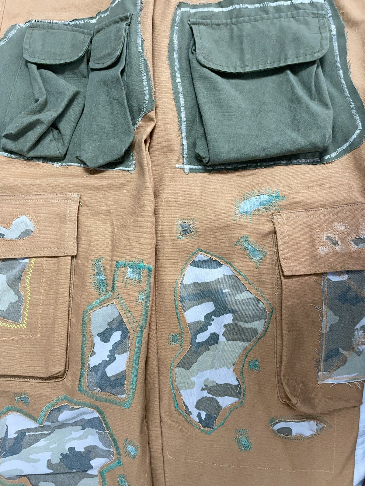 Other Upcycled cargo pants with camouflage patches Size 25" / US 0 / IT 36 - 3 Thumbnail