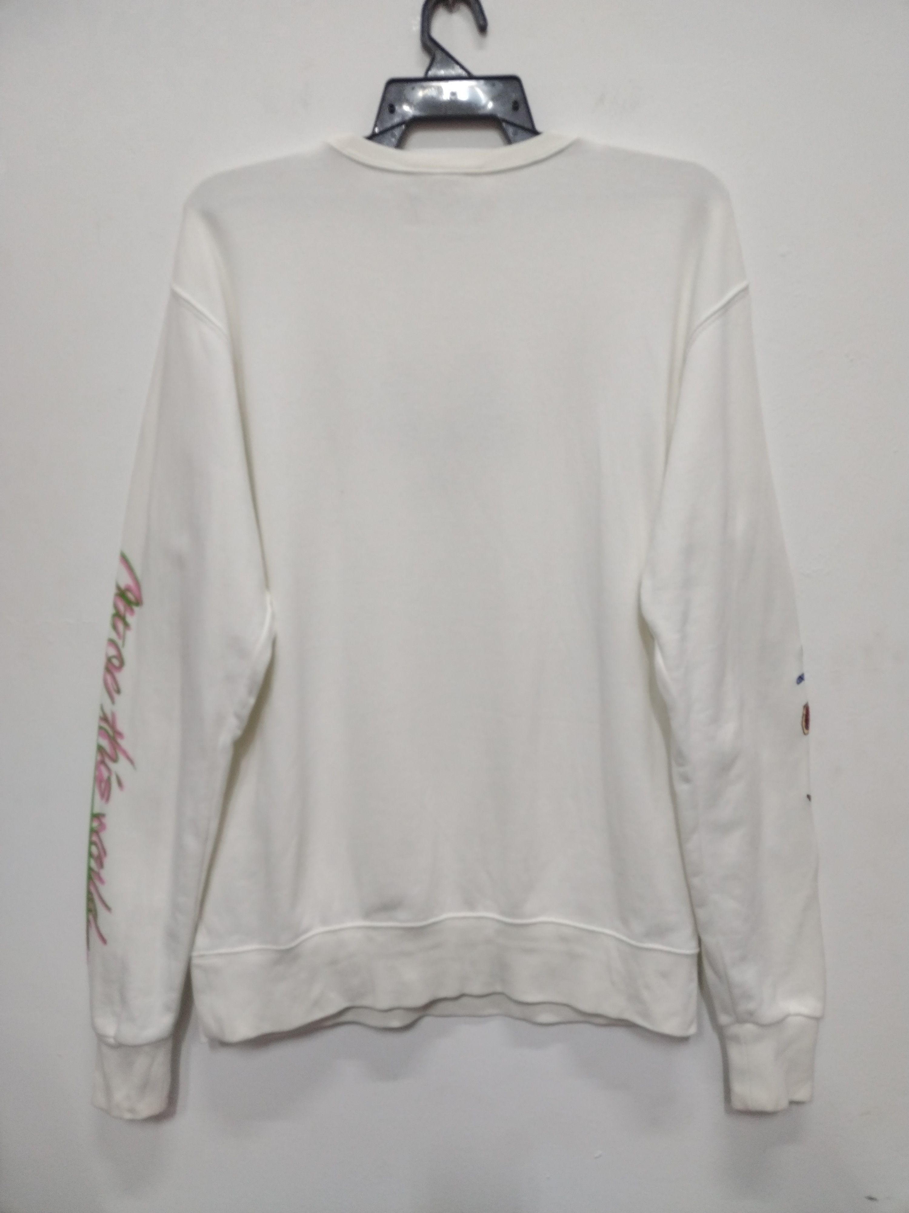 Japanese Brand Awesome Left Alone embroidered crewneck sweatshirt Size US L / EU 52-54 / 3 - 2 Thumbnail